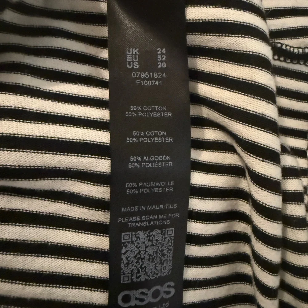 Active Seller! ASOS Striped Plus Size Dress size 20Casual Office Fall - Picture 3 of 3